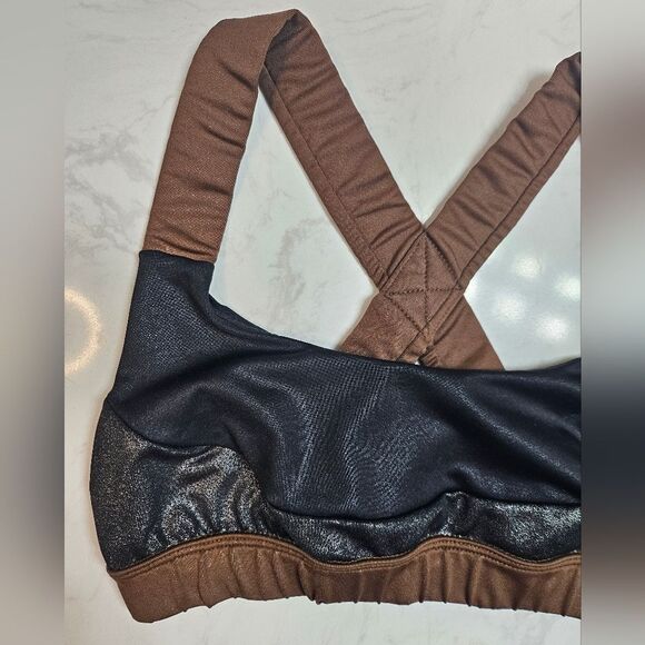 Joy Lab Mixed Metallic High Shine Elevated Basic Wireless Sports Bra Size XS - Picture 12 of 13